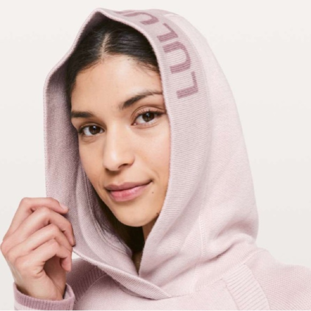 lululemon athletica Light Pink Hooded Sweater